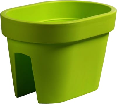 Prosperplast Balkon plantenpot/bloempot - lime groen - 40 x 27 x 25 cm - 12 liter - kunststof