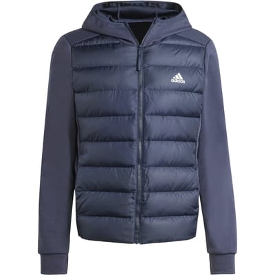 adidas Sportswear Essentials Hybride Donsjack met Capuchon - Heren - Blauw- M
