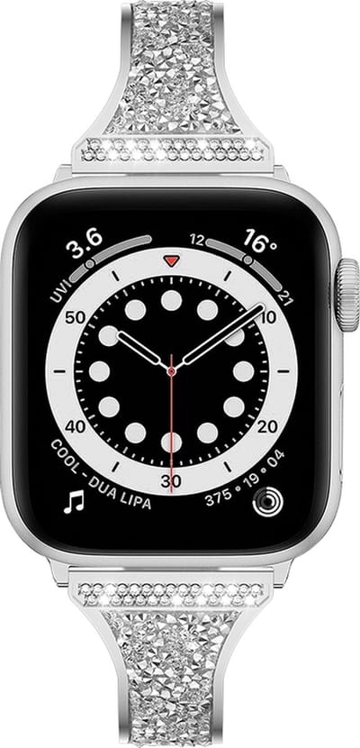 Stalen bandje - RVS - geschikt voor Apple Watch 1/2/3/4/5/6/7/8/9/10/11/ SE (1,2,3) met maat 38 mm / 40 mm / 41 mm en 42 mm (Watch 10/11) - zilver