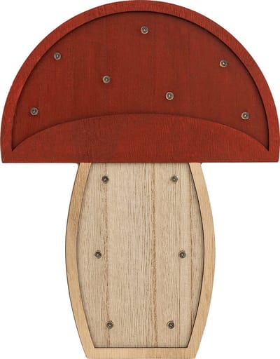 Atmosphera Kids paddenstoel - 18x3x23cm - Rood/Naturel