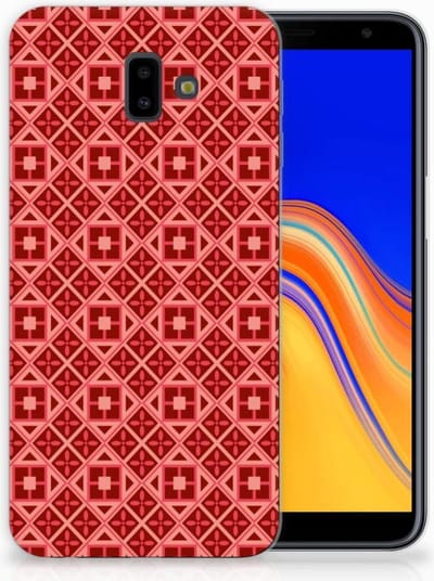 Samsung Galaxy J6 Plus (2018) TPU bumper Batik Rood