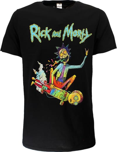 Rick and Morty Psychedelic Rick Epic Skateboard T-Shirt - Officiële Merchandise - S