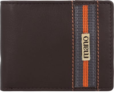 mano Don Leonardo Portemonnee RFID Leer 10 cm - Jongens - Horizontaal - dunkelbraun