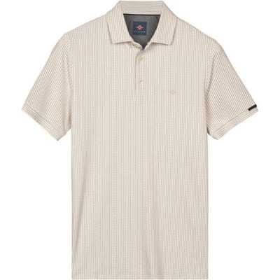 Baileys – Heren – Poloshirt – Korte mouwen – Seersucker – Polo – Beige – 615244-81
