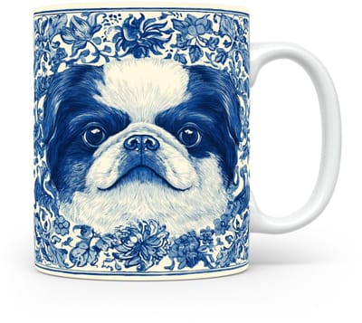 Mok Pekinees Beker voor koffie of tas voor thee, cadeau voor dierenliefhebbers, moeder, vader, collega, vriend, vriendin, kantoor, opa, oma, hond, kerst, sinterklaas, verjaardag