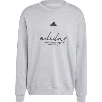 Adidas Brand Love French Terry Sweatshirt Grijs S / Regular Man