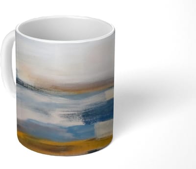 Mok - Koffiemok - Olieverf - Schilderij - Abstract - Mokken - 350 ML - Beker - Koffiemokken - Theemok