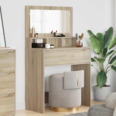 vidaXL - Slaapkamer - Toilet - Tafels - Sonoma - Eik - 80 - x - 39,6 - x - 135 - cm
