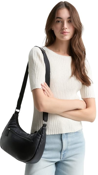 TOM TAILOR schoudertas Maye Cross Bag Black zwart