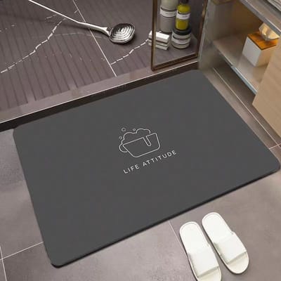 Diatomeeënaarde Vloermat Huishoudelijke Keuken Entree Mat Eenvoudig Entree Tapijt Badkamer Absorberend Sneldrogend Antislip Tapijt 60 * 90cm (crystal velvet)