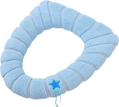 Nivard Wc Bril Hoes - Toiletbril Cover - Toiletbril - Wc Deksel - Wasbaar - Verwarmde Wc Bril - (Niet Elektrisch) - Warm - Handvat - Blauw