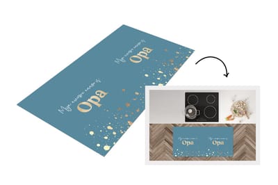 Keukenloper - Loper keuken - Spreuken - Quotes - 'Mijn nieuwe naam is opa' - 120x60 cm - Keukenloper vinyl