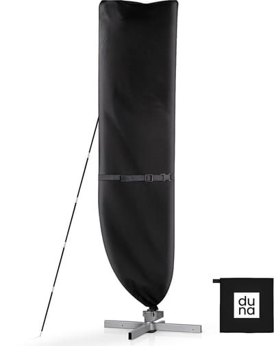 Parasolhoes voor Zweefparasol & Staande Parasol - Tot 400cm - Beschermhoes Waterdicht - Oxford 420D - Incl. Montagehulp - Zwart