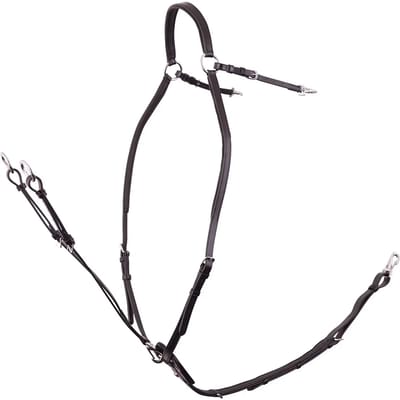 Jachthalsband voor paard met zadelriemen BR Equitation Rayleigh