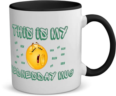 Akyol - this is my wednesday mug koffiemok - theemok - zwart - Koffie - iemand die houdt van koffie - kopje koffie - woensdag koffie - koffie liefhebbers - quote - verjaardagscadeau - cadeau - kado - gift - geschenk - verrassing - 350 ML inhoud
