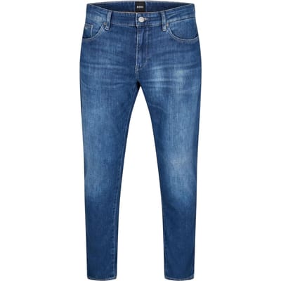 Boss Heren Delaware 3-1 771 effen slim-fit spijkerbroek (Medium Blauw)