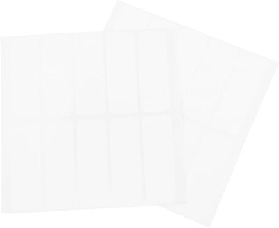 Wasbare Kledinglabels - Strijkbare Naamlabels - Kleding Markeren - Makkelijk Beschrijfbaar - 20 Stuks - Wit