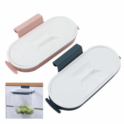 Unyqoos® Handige hangende afvalzakhouder met deksel voor keuken en meer ruimtes