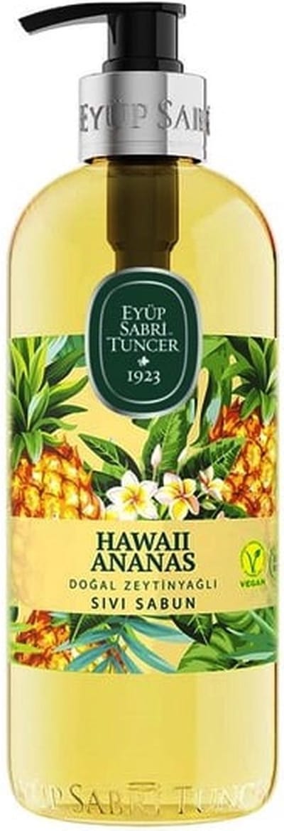 Eyüp Sabri Tuncer – Hawaii Ananas – Met 100 % Natuurlijke Olijfolie – Handzeep Met Pomp – 500 ML