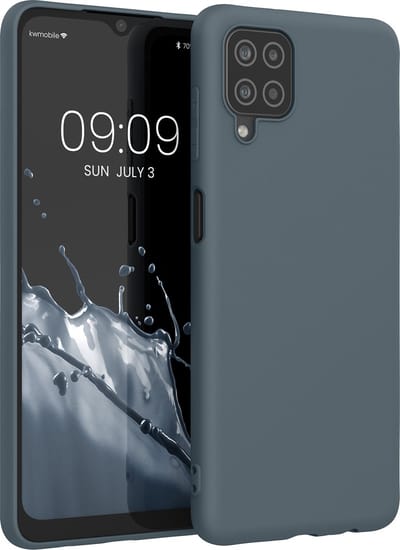 kwmobile telefoonhoesje geschikt voor Samsung Galaxy A12 - Hoesje voor smartphone - Back cover in leisteen