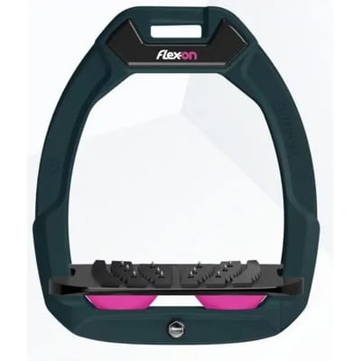 Veiligheidsbeugels voor paardrijden Ingebouwd Ultra Grip Groen/Zwart/Roze Flex-On Safe-On