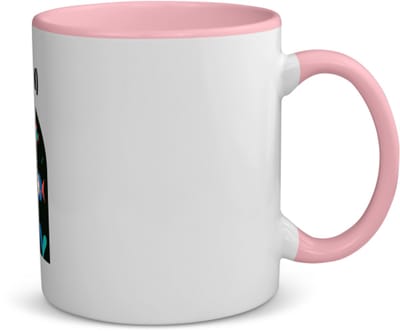 Akyol - duiken met eigen naam koffiemok - theemok - roze - Zwemmen - duiker - sport - 350 ML inhoud
