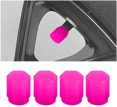 Dailygoods- Schachtdoppen 20 stuks - Lichtgevende Ventieldoppen - Stofdicht Bandventiel - Universeel Auto-accessoire - ABS Materiaal - Afmetingen 17 x 13 mm