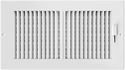 Ventilatierooster - Luchtrooster - Ventilatie - Zwaar Staal - 15x30 cm - Wit