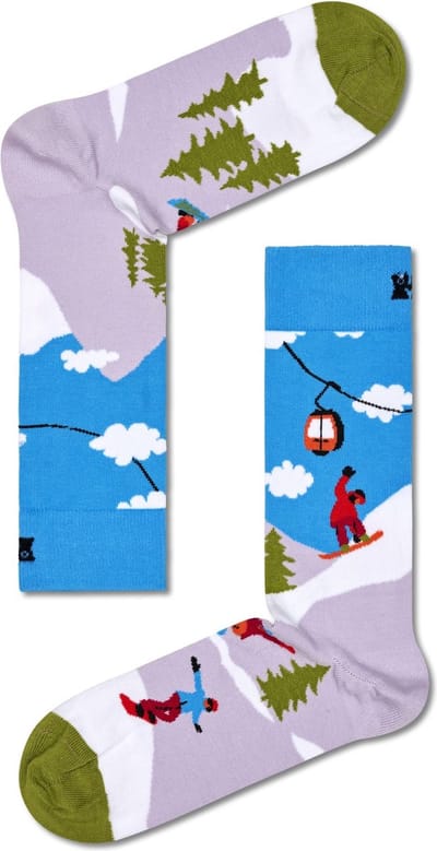 Happy Socks Snowboard Sock - unisex sokken - Unisex - Maat: 41 - 46