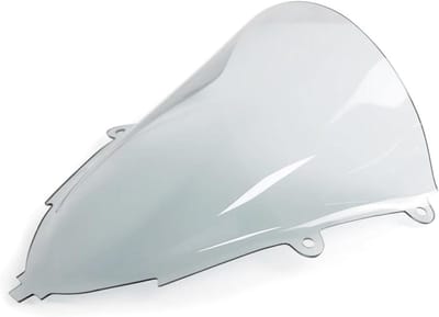 Motorfiets Windscherm - Dubbele Bubble Screen - Bescherming Tijdens Rijden - Vermindert Winddruk - 600 g - Grijs
