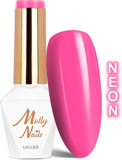 Molly Nails Fancy Fashion - Gel Nagellak - Splash Of Pink Neon - HEMA/Di-HEMA Vrij - 8g