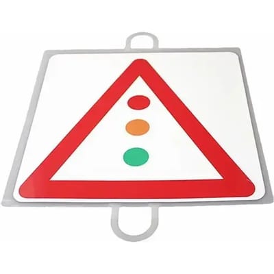 Verkeersbord Gevaar Nº 10 (verkeerslicht)