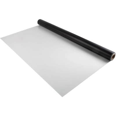Dansvloer, 6,6x23ft Dansvloer Rol, 0,06 inch Dik PVC Vinyl Dansvloer, Zwart/Wit Omkeerbare Draagbare Dansvloer, Antislip Dansvloer,