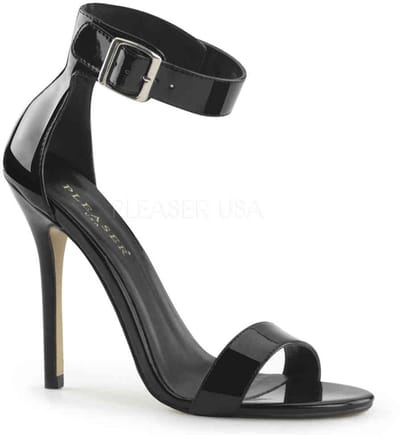 Pleaser - AMUSE10 Sandaal met enkelband - US 5 - 35 Shoes - Zwart