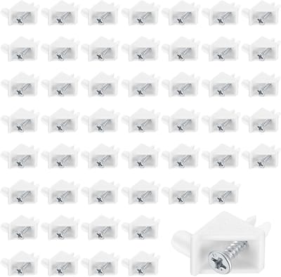 Famanu – Plankdragers set van 100 stuks, geschikt als vervangend onderdeel voor en , wit