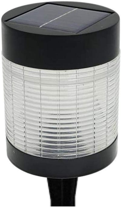 LED-zonnetuinlamp 100 lumen - weerbestendig en energiebesparend - inclusief batterij - voor tuin en terras - zonnelamp buitenlamp energiebesparende lamp solarlamp