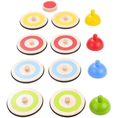 Jeu de palets - Engelhart - 606055 - 8 pierres en bois colorées - Pour enfants à partir de 6 ans - Intérieur
