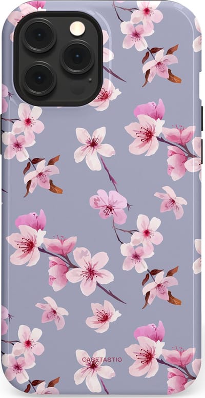 Casetastic Hoesje Geschikt voor Apple iPhone 12 Pro Max Magsafe - Stijlvolle Beschermende Duo-layer Case - Bloemsem Bries