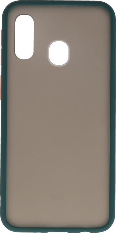 Hoesje Geschikt voor de Samsung Galaxy A40 - Hard Case Backcover Telefoonhoesje - Donker Groen