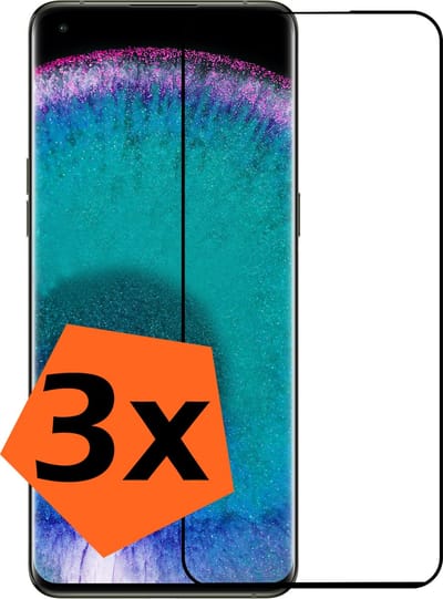Screenprotector - 3 Stuks - Geschikt voor OPPO Find X5 - Full Cover - Gehard Glas - Beschermglas - Tempered Glass - Screen Protector