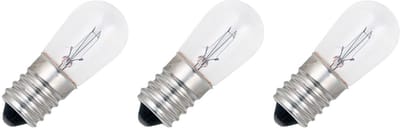 Signaallamp E14 60V 10W - 166 mAh - 3 stuks - S18 Gloeilamp Ø18mm - 46mm - 2500K - Dimbaar