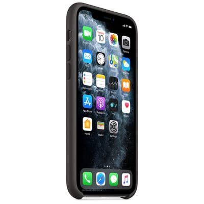 Silicone Backcover voor de Apple iPhone 11 Pro - Zwart