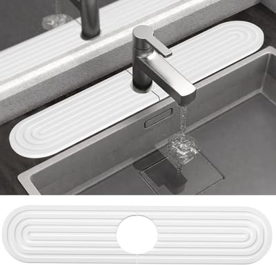 Dailygoods- Afdruipmat Sterk Absorberend - Gootsteenmat - Spatbescherming - Keukenmat - Badkamerwerkblad - 45 x 10 cm