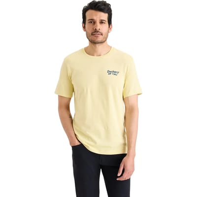 Dockers Graphic A11030304 T-shirt Met Korte Mouwen Geel XL Man