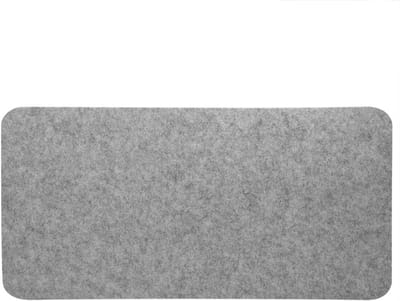 Muismat voor Bureau en Laptop - 68 x 33 cm, Lichtgrijs, Antistatisch en Krasbestendig