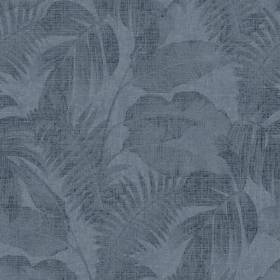 Natuur behang Profhome 373965-GU vliesbehang licht gestructureerd met vogel patroon mat blauw 5,33 m2