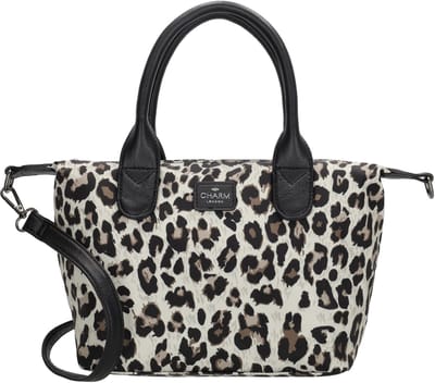 Charm London Buckingham Handtas Crossbody Schoudertas Medium - Luipaard Beige
