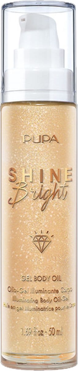 Pupa Milano - Shine Bright Gel Body Oil 001 Gold Diamond - 50 ml
