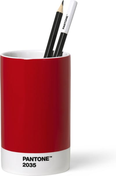 Pantone Pennenhouder 11 X 5 Cm Porselein Rood