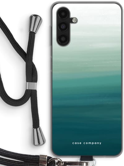 Case Company® - Hoesje met koord geschikt voor Samsung Galaxy A13 5G hoesje met Koord - Ocean - Telefoonhoesje met Zwart Koord - Bescherming aan alle Kanten en Over de Schermrand